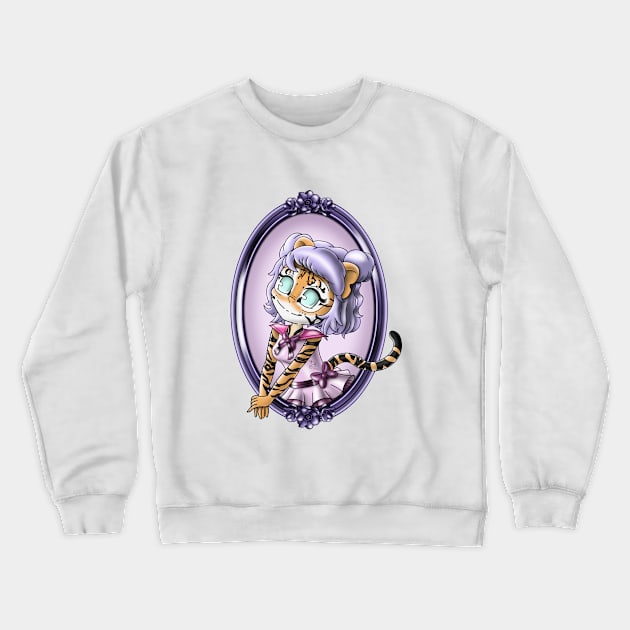 Tiger Girl Crewneck Sweatshirt by treasured-gift